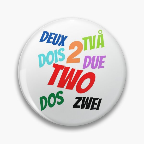 Item preview, The Number 2  in multiple languages designed and sold by ajtechdesigns.