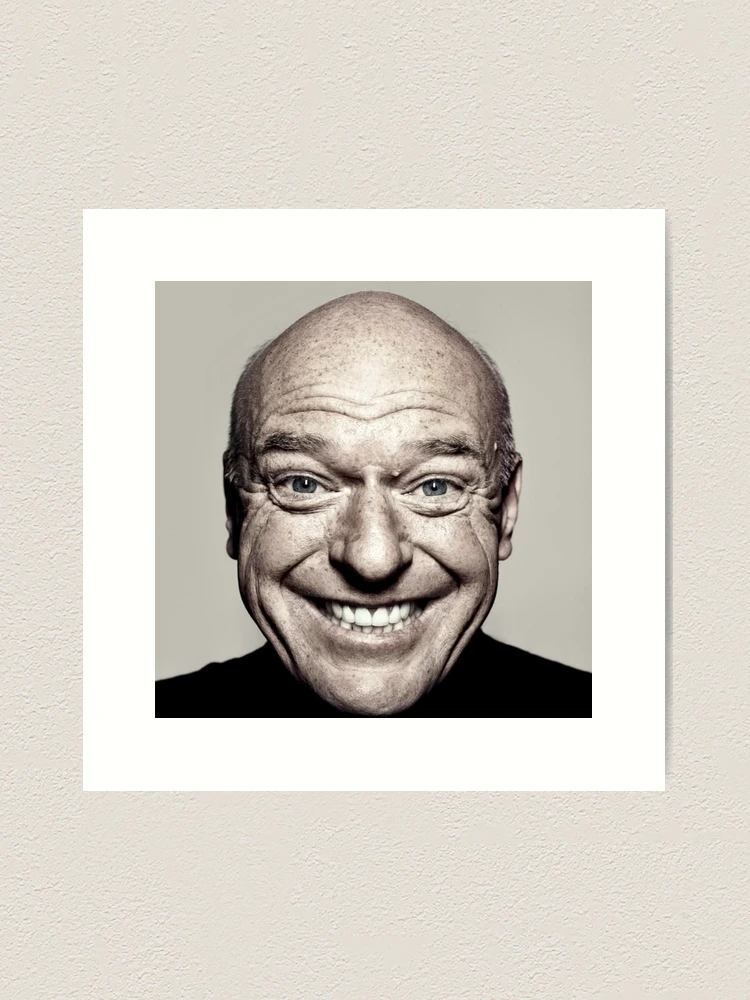 Hank Schrader Dean norris creepy face Photographic Print for Sale by  memelordKING