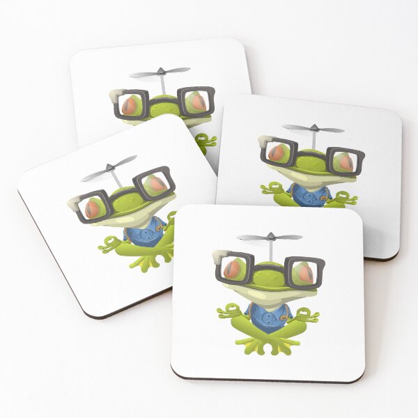 Item preview, frog meditating designed and sold by newstylemagri.
