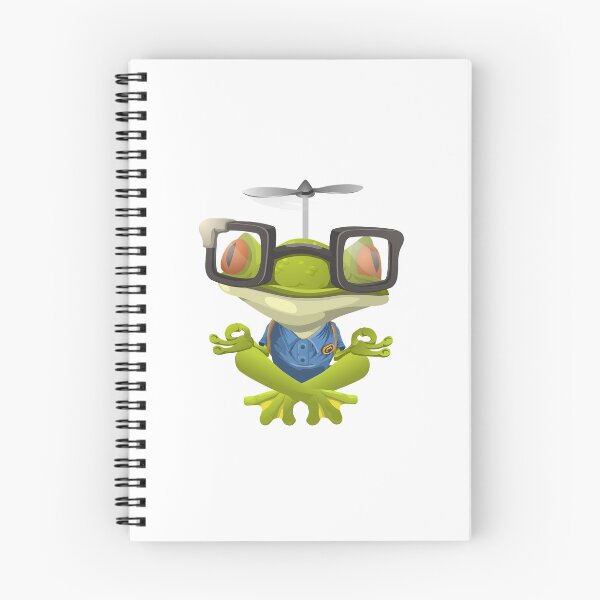 Item preview, frog meditating designed and sold by newstylemagri.