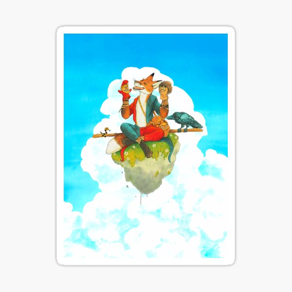 Mett-Aa the Fox, Flying High Sticker
