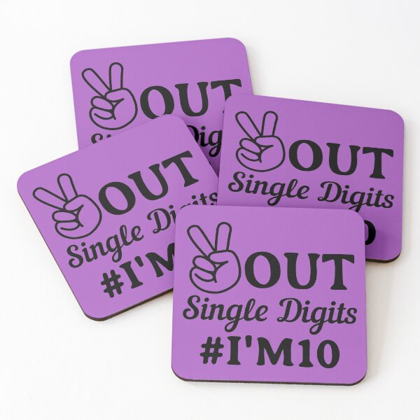 Item preview, Peace Out Single Digits I'm 10 - 10th birthday designed and sold by Amitta Art.
