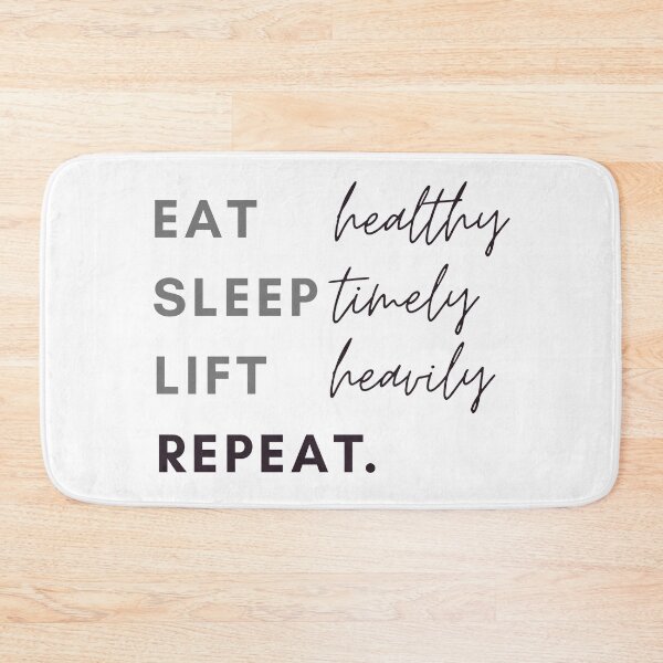 Item preview, Eat healthy Sleep timely Lift heavily Repeat designed and sold by CreativTEES !.