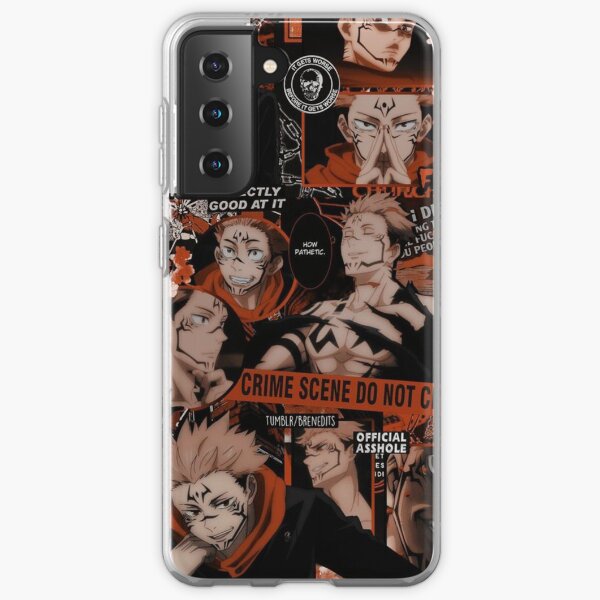 Sukuna Collage Design - Jujutsu Kaisen Anime Samsung Galaxy Flexible Hülle