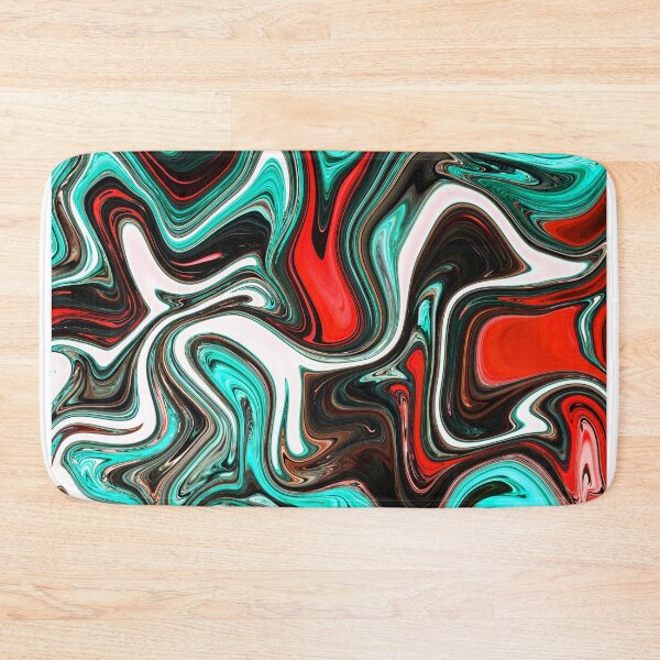 Item preview, Red & Turquoise Marble designed and sold by Flydea.