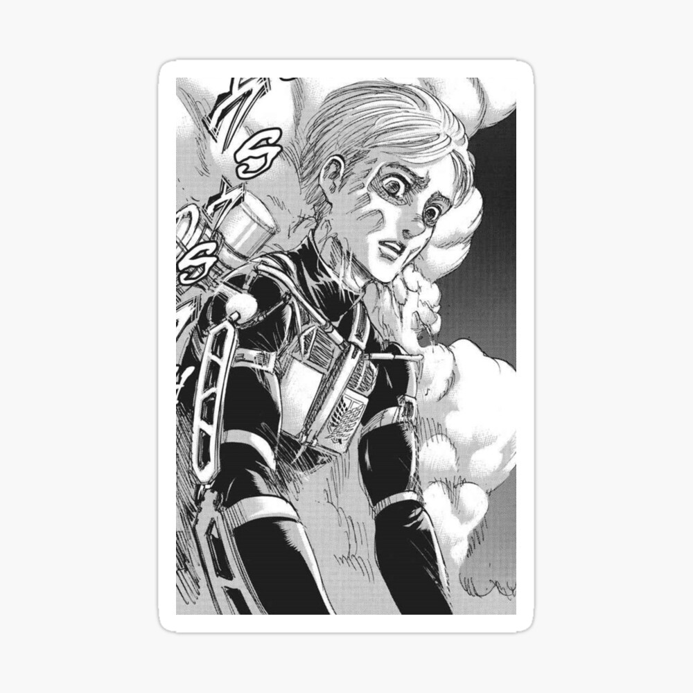 Armin Emerging From The Colossal Titan Attack On Titan Manga Poster By Animesky Redbubble