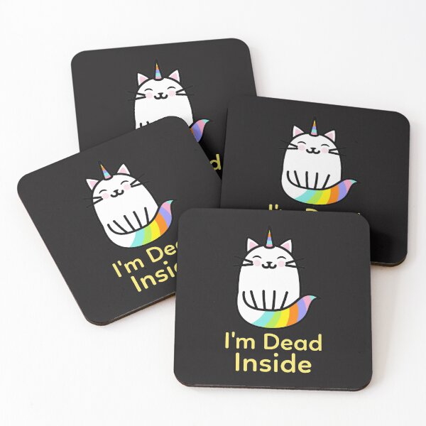 Item preview, Sarcastic Unicorn Cat - I'm Dead Inside designed and sold by TrndSttr.