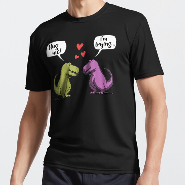 Camiseta De Pareja De Dinosaurios Lindos De Moda Con Estampa Camiseta De Pareja De Dinosaurios Lindos De Moda Con Estampa