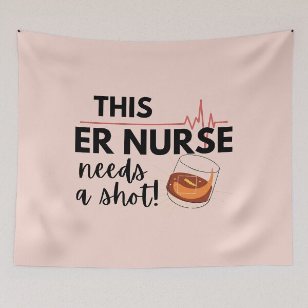 Item preview, Funny Nurse Gifts- This ER Nurse Needs a Shot! Version designed and sold by EvaWolf.