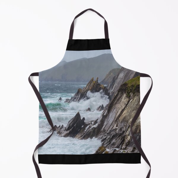 Item preview, The waves crashing into the cliffs of the Dingle Peninsula on the south-west coast of Ireland. designed and sold by AlbertMi.