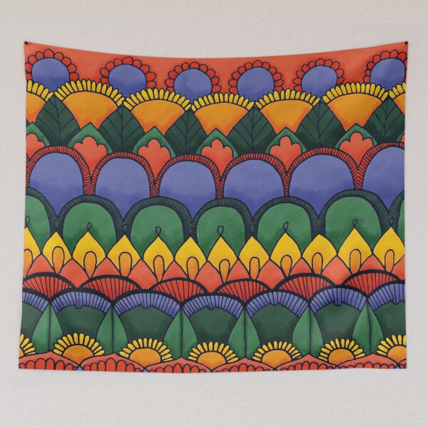 Item preview, Rainbow zentangle designed and sold by Carlota Fu.