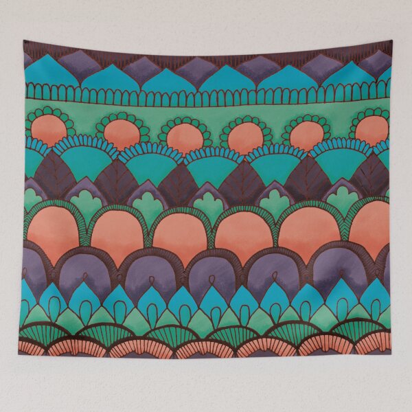 Item preview, Zentangle blue tones designed and sold by Carlota Fu.