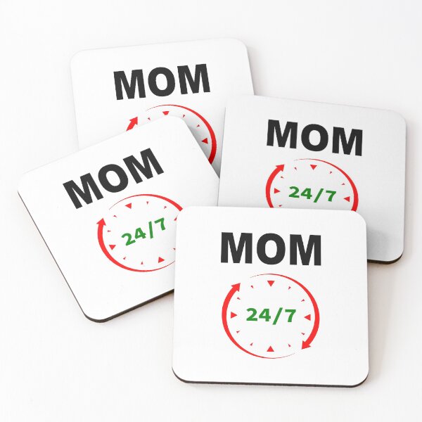 Item preview, Mom 24/7, Mother, Busy Mom, Happy Mothers Day!  designed and sold by Max-Wear.