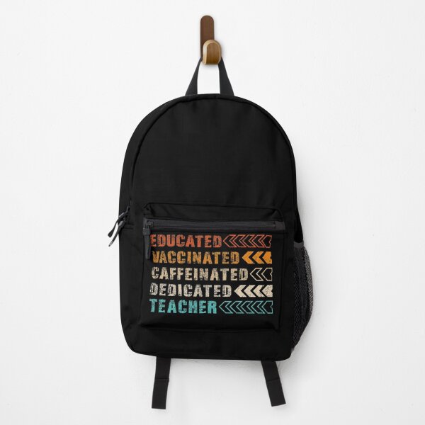 Item preview, Educated Vaccinated Caffeinated Dedicated Teacher Teaching University School Teacher Student Kindergarten Tea designed and sold by shirti.