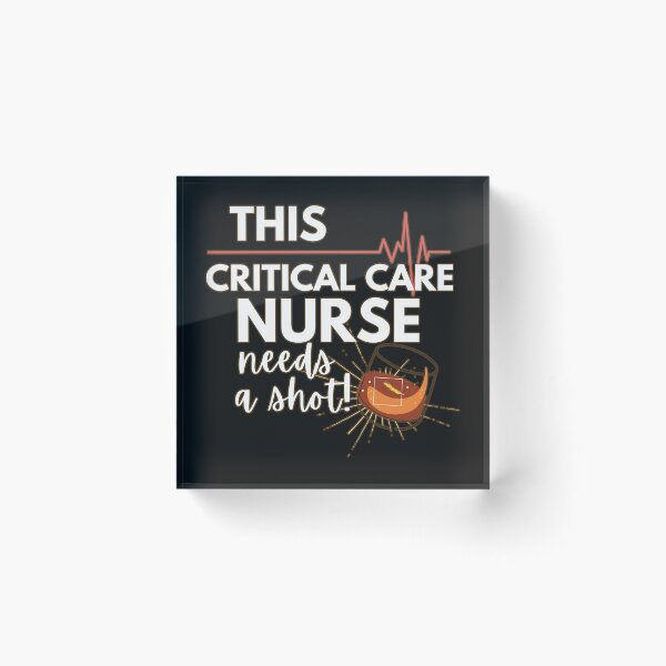 Item preview, Funny Nurse Gifts- This Critical Care Nurse Needs a Shot! Version 2 White text designed and sold by EvaWolf.