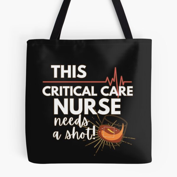 Item preview, Funny Nurse Gifts- This Critical Care Nurse Needs a Shot! Version 2 White text designed and sold by EvaWolf.