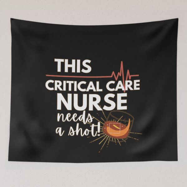 Item preview, Funny Nurse Gifts- This Critical Care Nurse Needs a Shot! Version 2 White text designed and sold by EvaWolf.