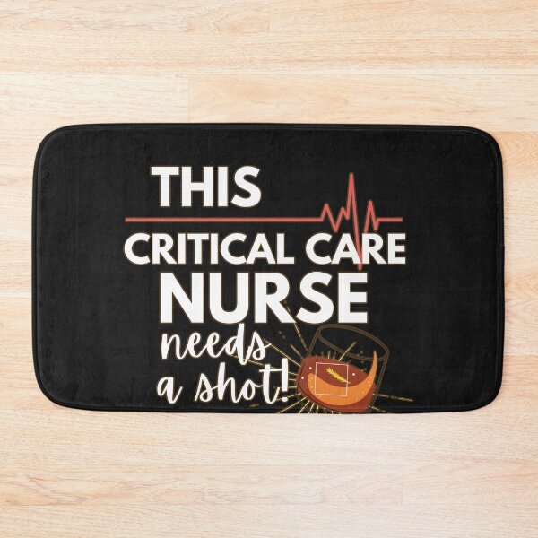 Item preview, Funny Nurse Gifts- This Critical Care Nurse Needs a Shot! Version 2 White text designed and sold by EvaWolf.