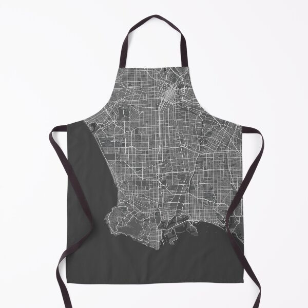 Item preview, Los Angeles minimalistic map monochrome dark gray designed and sold by softlycarol.