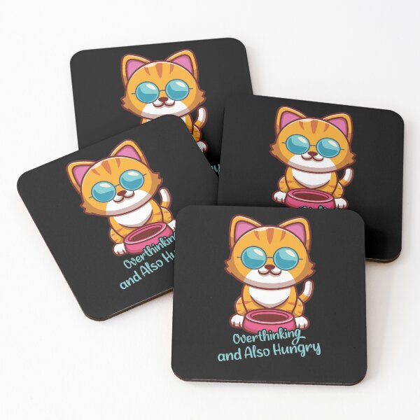 Item preview, Overthinking and Also Hungry , Cat Mom , Cat Lover ,Funny Cat , for Cat Lovers designed and sold by thiag-o.