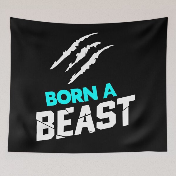 Item preview, Born A Beast (Blue) designed and sold by ZODSTER.