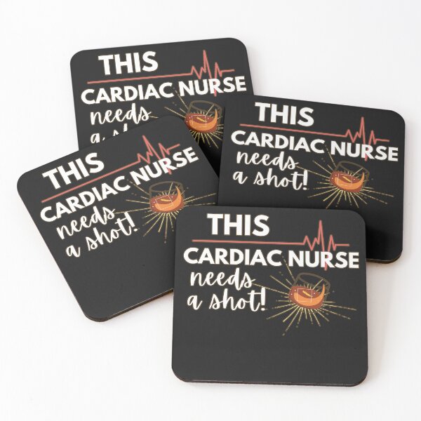 Item preview, Funny Nurse Gifts- This Cardiac Care Nurse Needs a Shot! Version 2 White text designed and sold by EvaWolf.