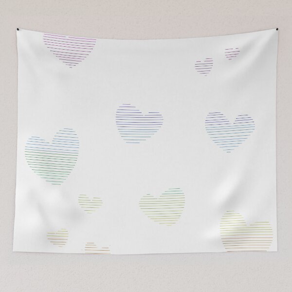 Item preview, Colorful rainbow hearts designed and sold by ATB20.