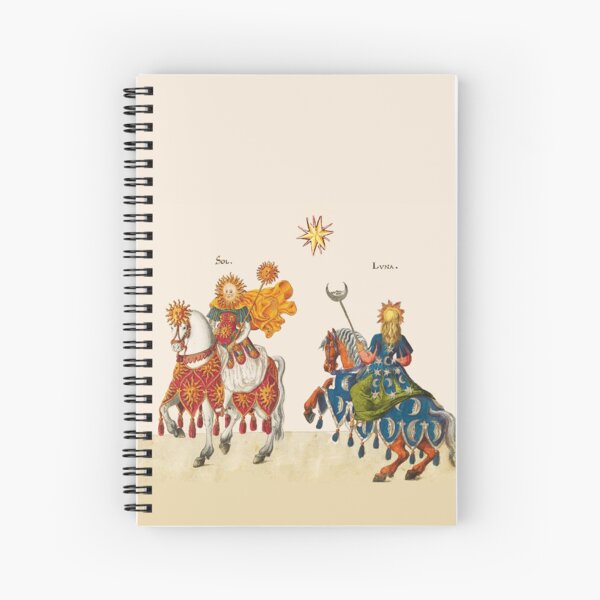 Aperçu de l'œuvre SOLEIL ET LUNE EN TANT QUE CHEVALIERS MÉDIÉVAUX À CHEVAL Miniature Antique créée et vendue par BulganLumini.