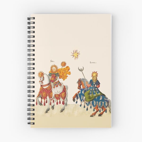 Item preview, SUN AND MOON AS MEDIEVAL KNIGHTS HORSEBACK Antique Miniature designed and sold by BulganLumini.