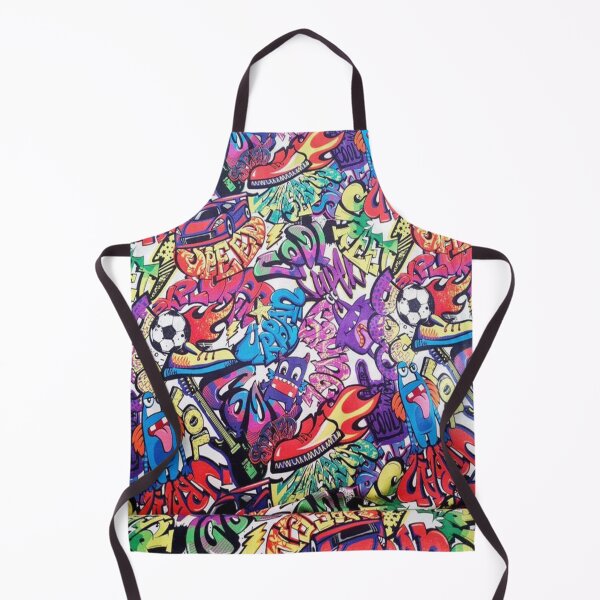 Item preview, Try This Funky graffiti cotton jersey fabric, colourful, cool, birthday, leggings, rompers, skirts, dress, hoodie, dungaree, shorts, tshirt, tops designed and sold by wardrop24.