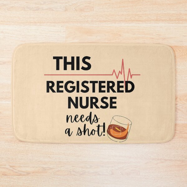 Item preview,  Funny Nurse Gifts- This Registered Nurse Needs a Shot! Black text Version designed and sold by EvaWolf.