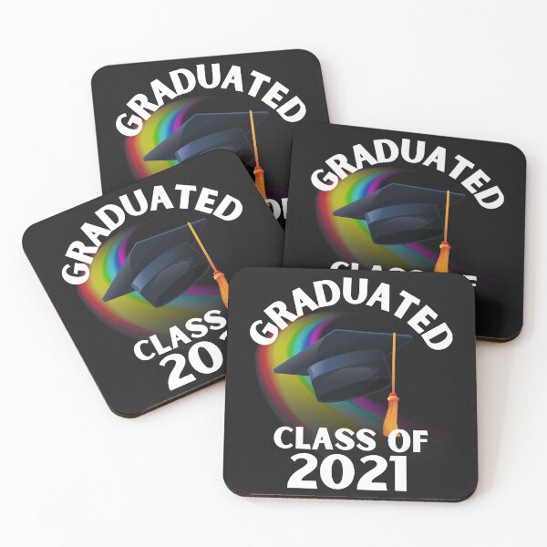 Item preview, GRADUATED CLASS OF 2021, GRADUATION DAY, GRADUATION RAINBOW designed and sold by R B Chrystal.