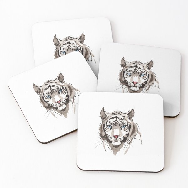 Item preview, white tiger head designed and sold by JeremyMadaci.