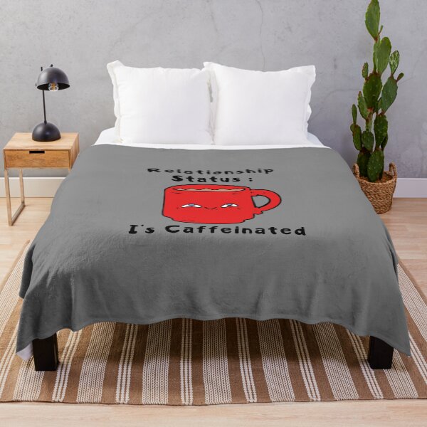 Item preview, Relationship status, I's caffeinated - Coffee junkie quote designed and sold by Theleochick.