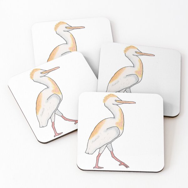 Item preview, Cattle Egret wild bird species wildlife art designed and sold by TheWaterBirds.