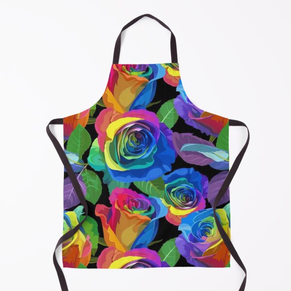 Item preview, Rainbow rose organic cotton jersey, handmade clothing, bright, skirt, rompers, dress, leggings, sewing, dungaree, birthday, tops, party designed and sold by wardrop24.