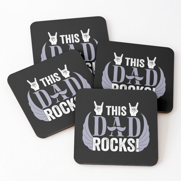 Item preview, Happy Fathers Day - This Dad Rocks - Fathers Day Funny Moustahe - Happy Fathers Day 2021 designed and sold by MinimalSketches.