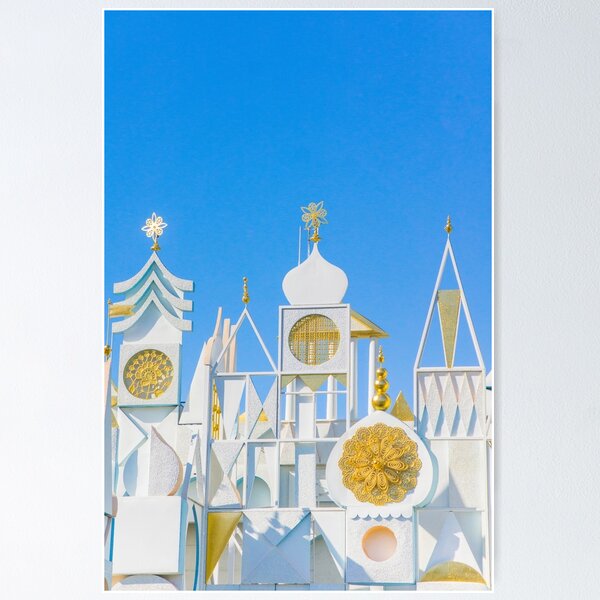 Disney Home Decor - It's a Small World Clock Tower - Walt Disney World Wall  Art Spiral Notebook