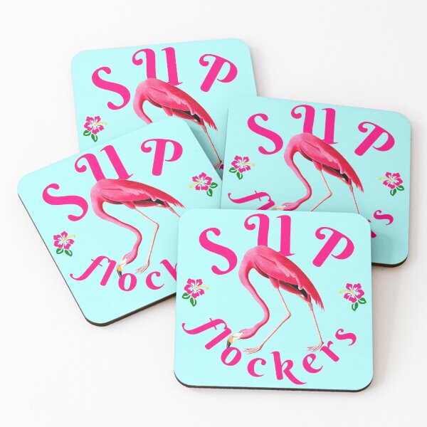 Item preview, Vintage Flamingo on Mint Funny Quote Sup Flockers designed and sold by ChinStore.