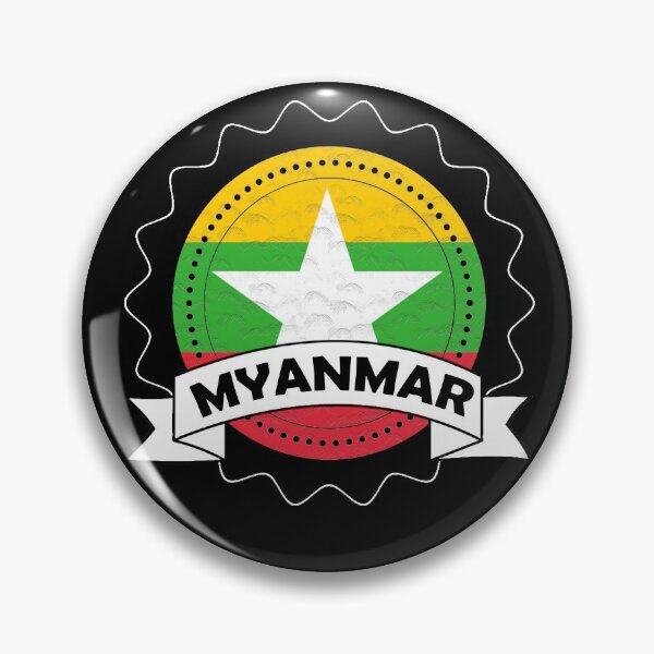 Item preview, Myanmar Emblem-Badge-Flag designed and sold by Gina-Driada.