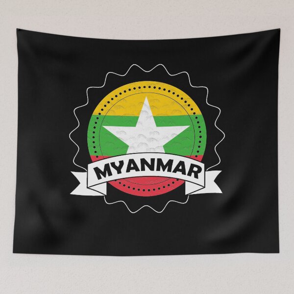 Item preview, Myanmar Emblem-Badge-Flag designed and sold by Gina-Driada.