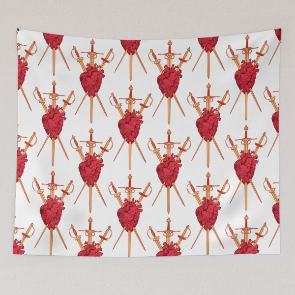 Item preview,  Three of Swords on White designed and sold by Paisley Yazel.