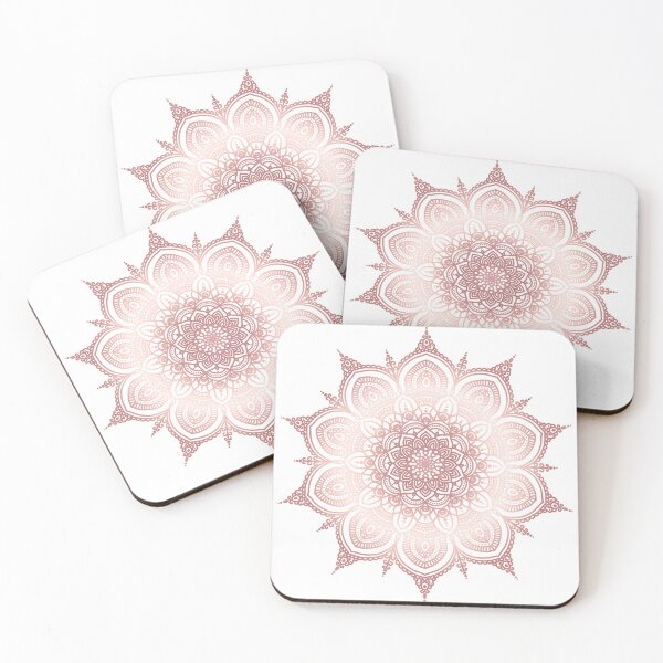 Item preview, Rose gold floral mandala designed and sold by felinefeelings.