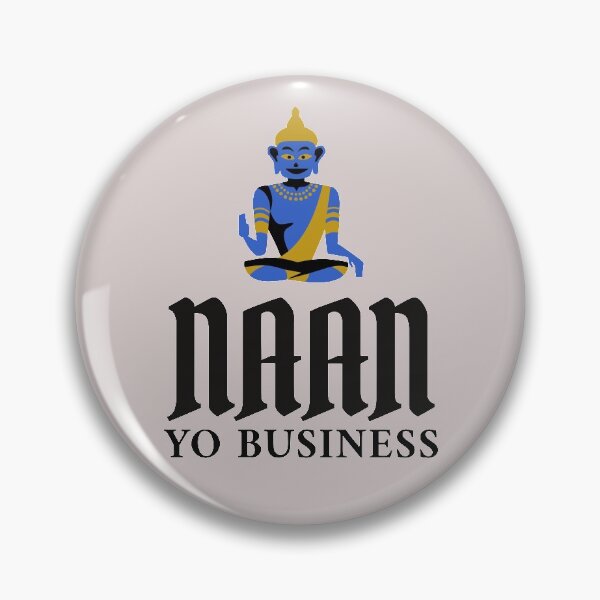 Item preview, Naan Yo Business Indian Food Pun designed and sold by TrndSttr.
