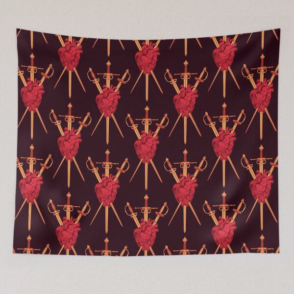 Item preview,  Three of Swords on Black designed and sold by Paisley Yazel.