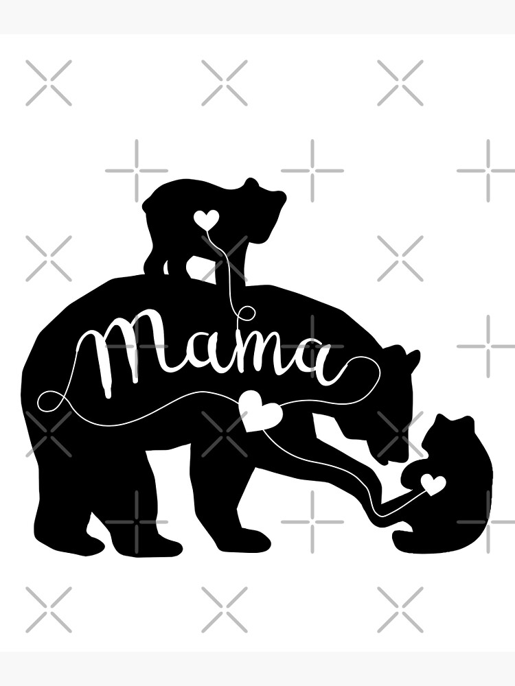  Red Buffalo Plaid Mama Bear Shirts 3 Cubs Women Mom Gifts T- Shirt : Clothing, Shoes & Jewelry