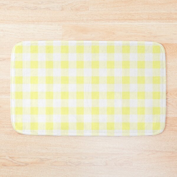 Item preview, floral yellow checkered Print  designed and sold by KnitNknot.
