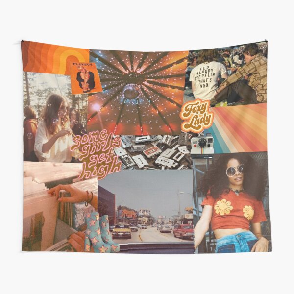 groovy man collage Tapestry