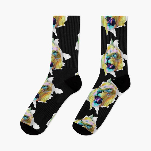 Item preview, Lion colorful designed and sold by Drawourdestiny ..