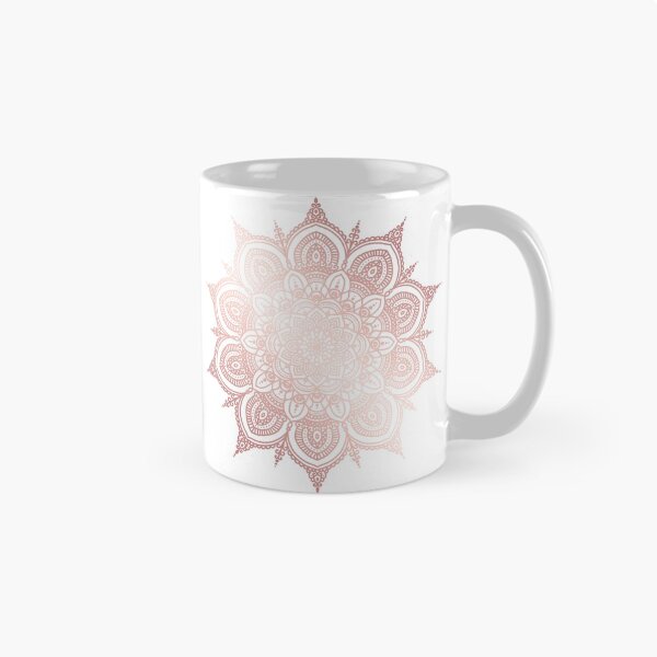 Item preview, Rose gold floral mandala designed and sold by felinefeelings.